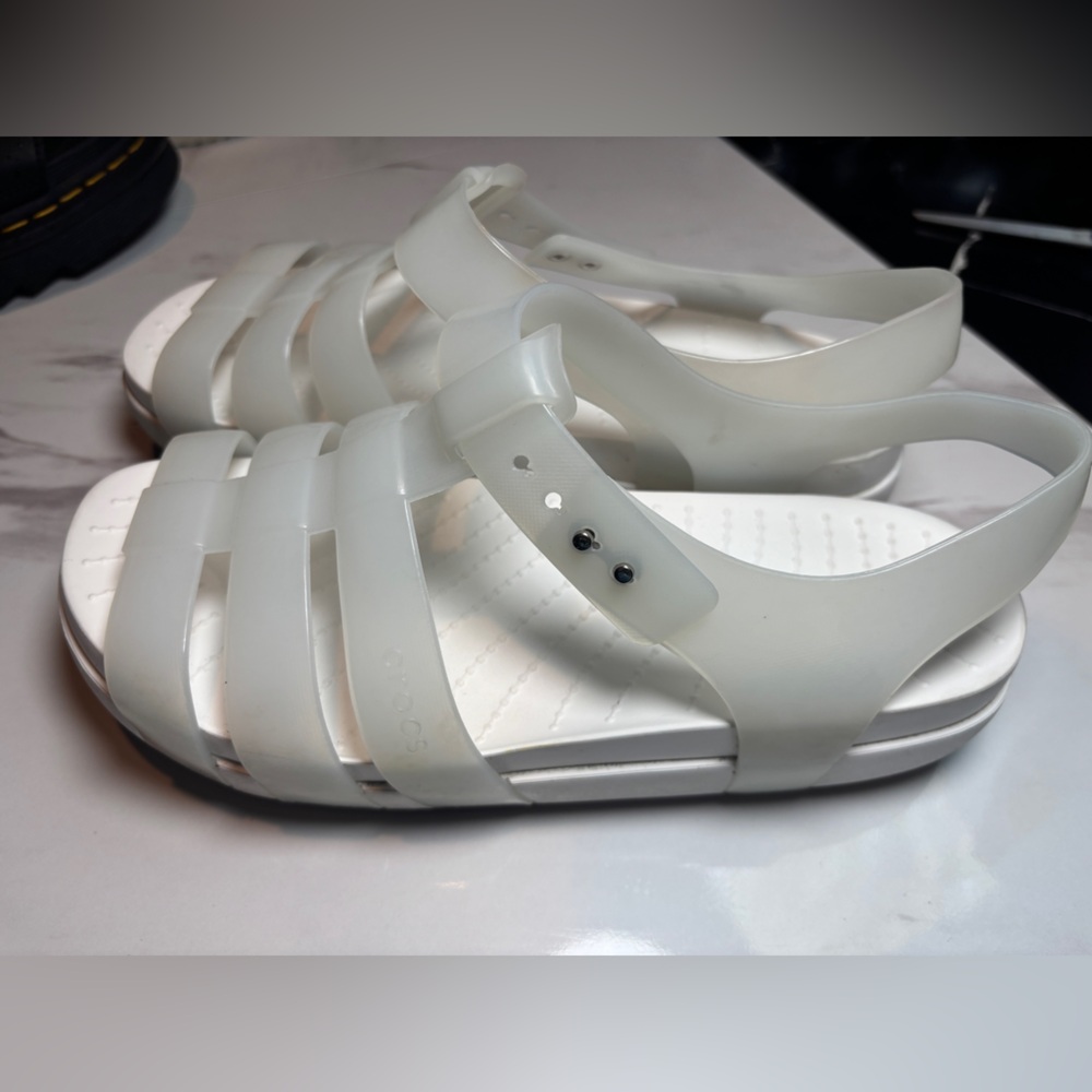 CROCS SPLASH GLOSSY FISHERMAN sandal size 8 - Picture 7 of 11
